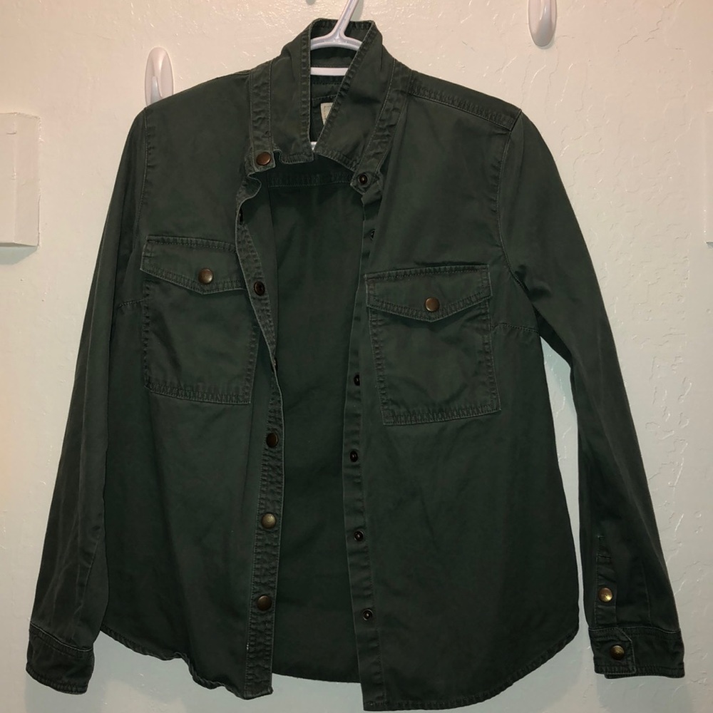 Hunter green utility jacket